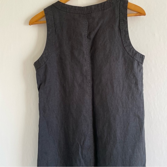 Black Linen Dress Size M - Picture 12 of 13